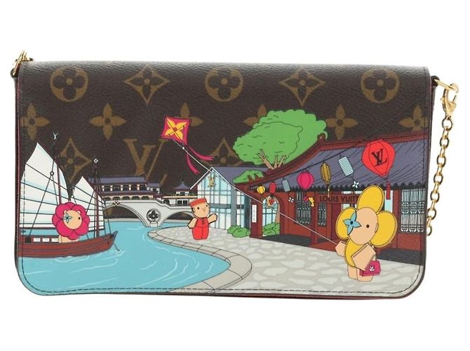 LOUIS VUITTON Pochette Felice Monogram Vivienne Borsa a Spalla LV Auth 181444SAM Monogramma - vista 2