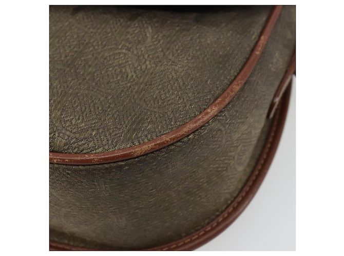 Borsa a tracolla GUCCI in PVC e pelle marrone oro 007 14 0074 Auth am11698 D'oro - vista 10