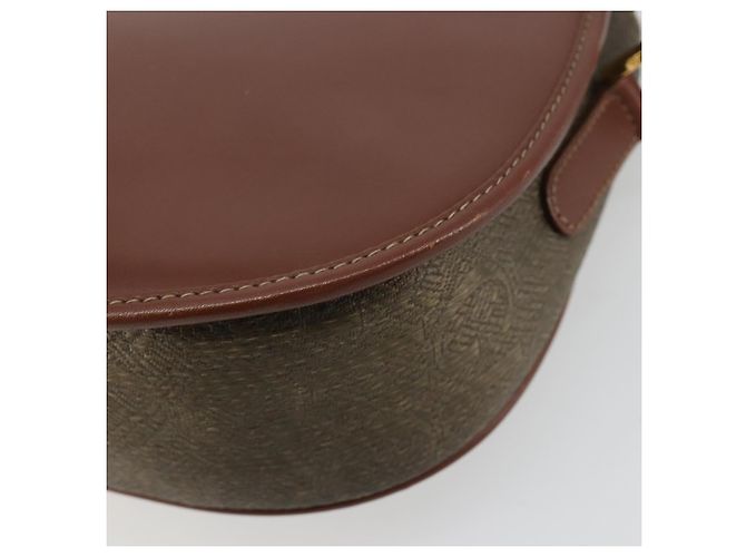 Borsa a tracolla GUCCI in PVC e pelle marrone oro 007 14 0074 Auth am11698 D'oro - vista 12
