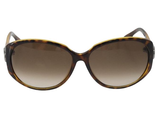 GUCCI Tortoise Pattern Sunglasses Plastic Brown Silver Auth BA13261 Silvery - view 2