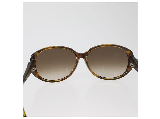GUCCI Tortoise Pattern Sunglasses Plastic Brown Silver Auth BA13261 Silvery - view 3