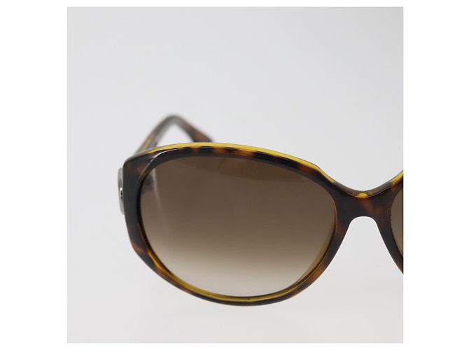 GUCCI Tortoise Pattern Sunglasses Plastic Brown Silver Auth BA13261 Silvery - view 4