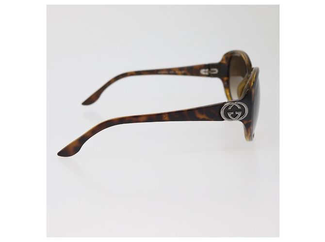 GUCCI Tortoise Pattern Sunglasses Plastic Brown Silver Auth BA13261 Silvery - view 6