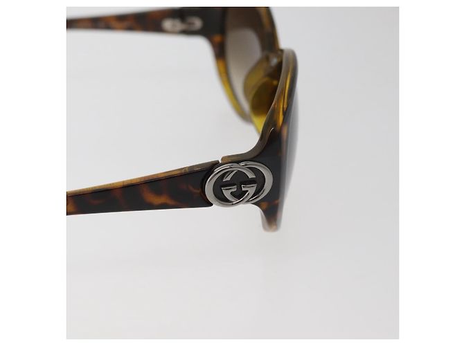 GUCCI Tortoise Pattern Sunglasses Plastic Brown Silver Auth BA13261 Silvery - view 7