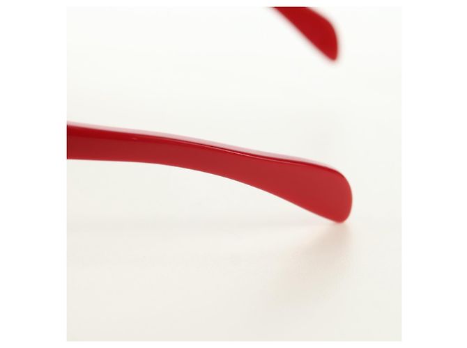 Gafas de sol LOUIS VUITTON colaboración Supreme de plástico Rojo Z0989E Auth 181672SM Roja - vista 13