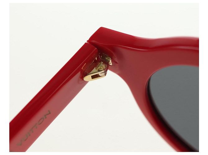 Gafas de sol LOUIS VUITTON colaboración Supreme de plástico Rojo Z0989E Auth 181672SM Roja - vista 16