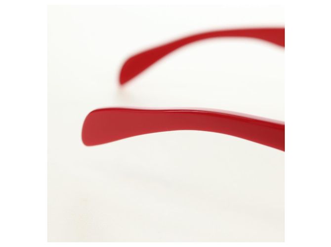 Gafas de sol LOUIS VUITTON colaboración Supreme de plástico Rojo Z0989E Auth 181672SM Roja - vista 6