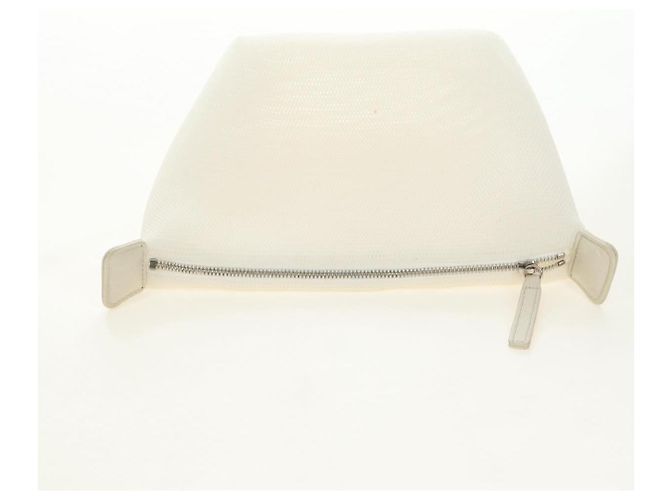 CHANEL Camelia Chain Shoulder Bag Vinyl Blue Silver CC Auth 171291SAM Argento - vista 23