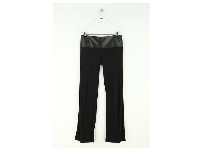 Jitrois Calça larga preta Preto - vista 3