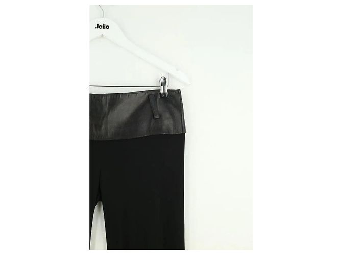 Jitrois Calça larga preta Preto - vista 4