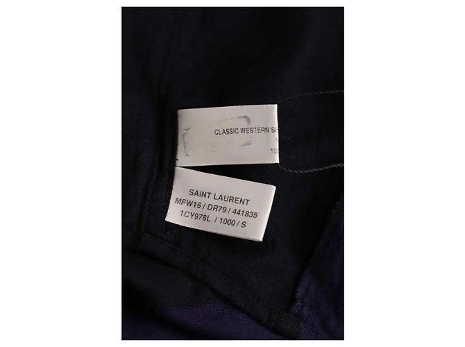 Yves Saint Laurent Camisa negra Negro - vista 6