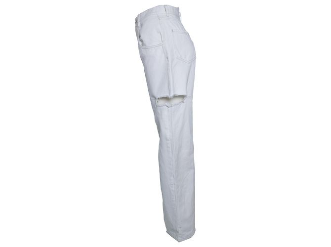 Maison Martin Margiela, jeans slash en blanco - vista 2
