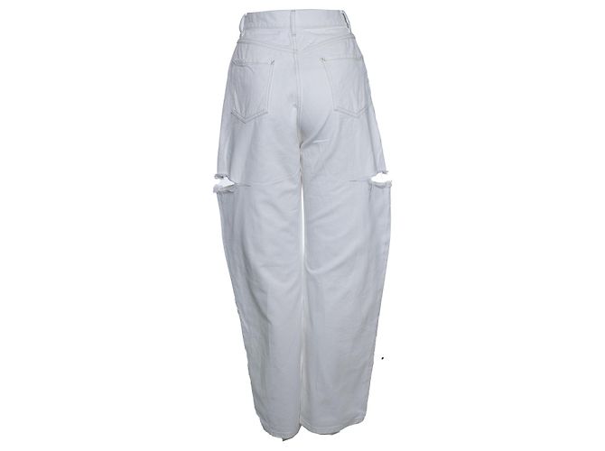 Maison Martin Margiela, jeans slash en blanco - vista 3