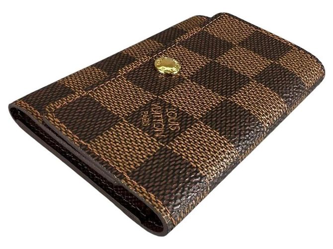 Louis Vuitton Damier Canvas Key Case Brown - view 6