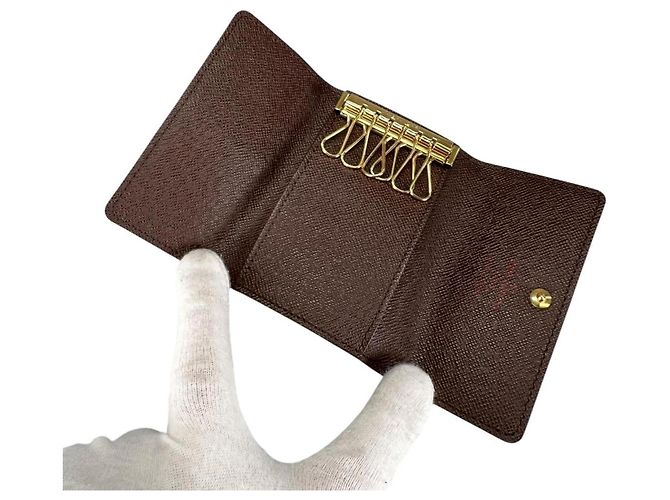 Louis Vuitton Damier Canvas Key Case Brown - view 7