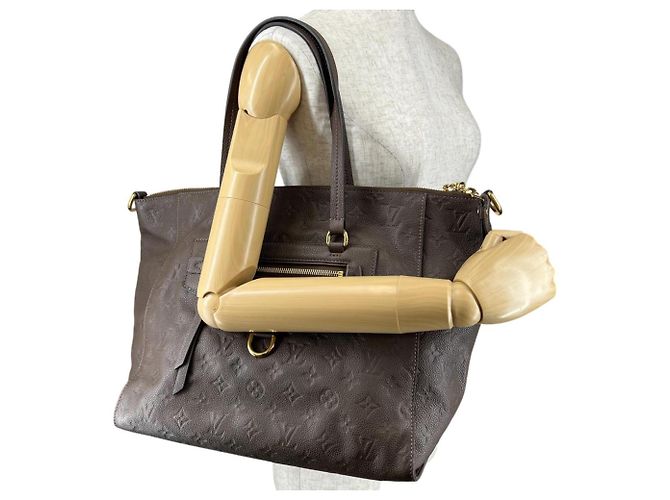 Borsa Tote Louis Vuitton Lumineuse PM Marrone - vista 16