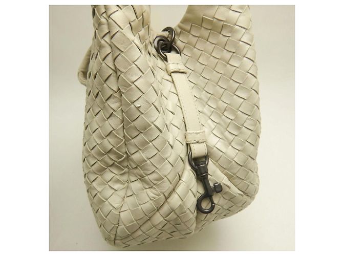 Borsa a Spalla Bottega Veneta Intrecciato Crudo - vista 13