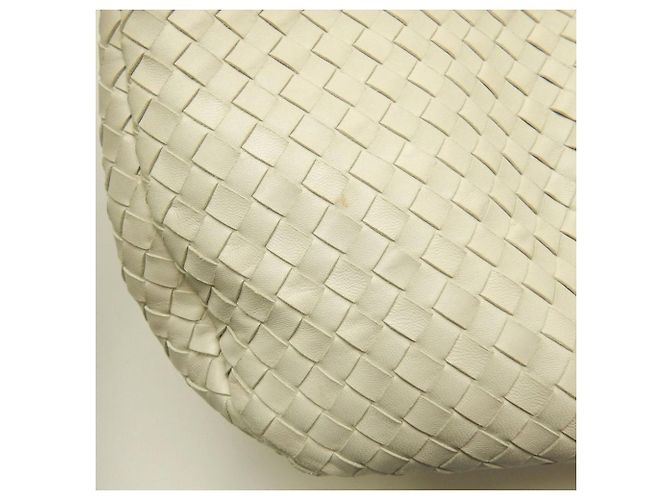 Borsa a Spalla Bottega Veneta Intrecciato Crudo - vista 16