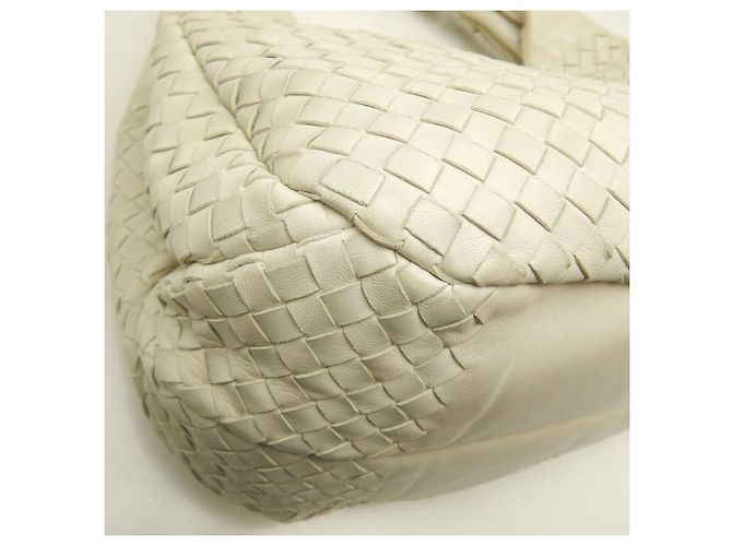 Borsa a Spalla Bottega Veneta Intrecciato Crudo - vista 17