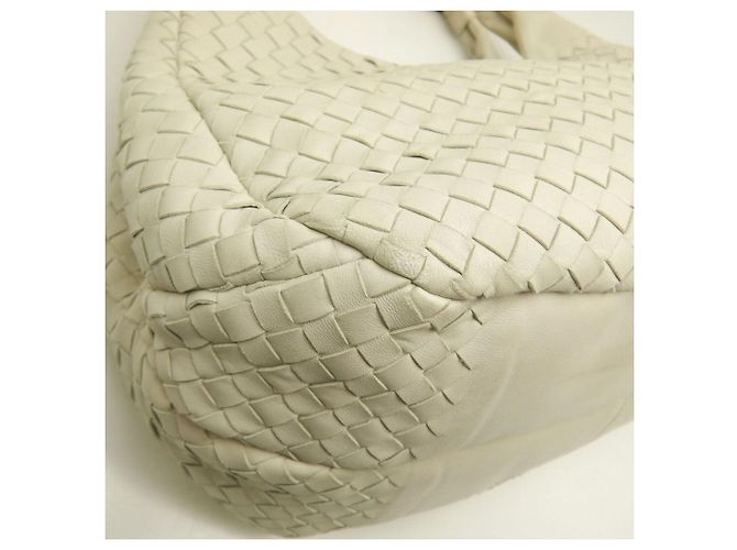 Borsa a Spalla Bottega Veneta Intrecciato Crudo - vista 19