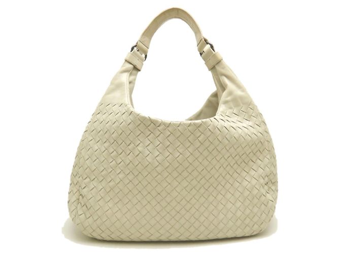 Borsa a Spalla Bottega Veneta Intrecciato Crudo - vista 2