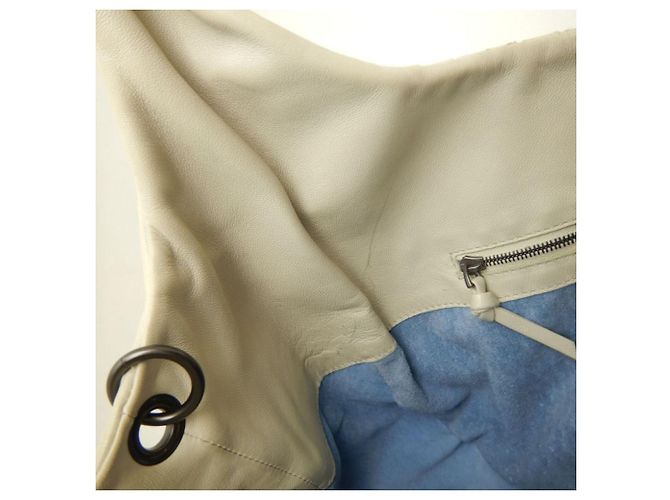 Borsa a Spalla Bottega Veneta Intrecciato Crudo - vista 21