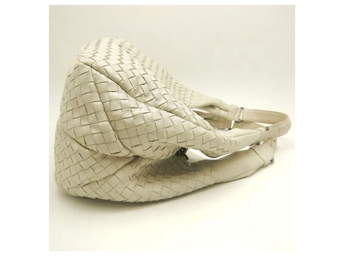 Borsa a Spalla Bottega Veneta Intrecciato Crudo - vista 5