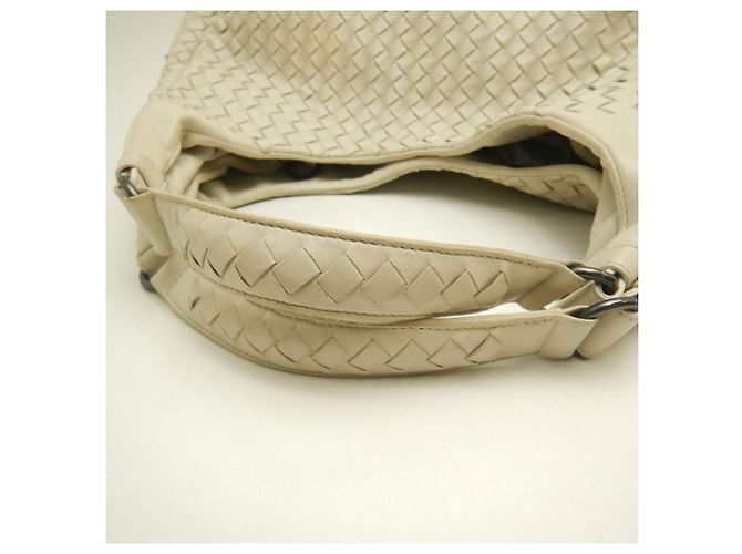 Borsa a Spalla Bottega Veneta Intrecciato Crudo - vista 7