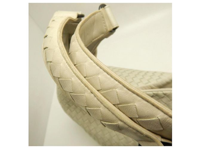 Borsa a Spalla Bottega Veneta Intrecciato Crudo - vista 8