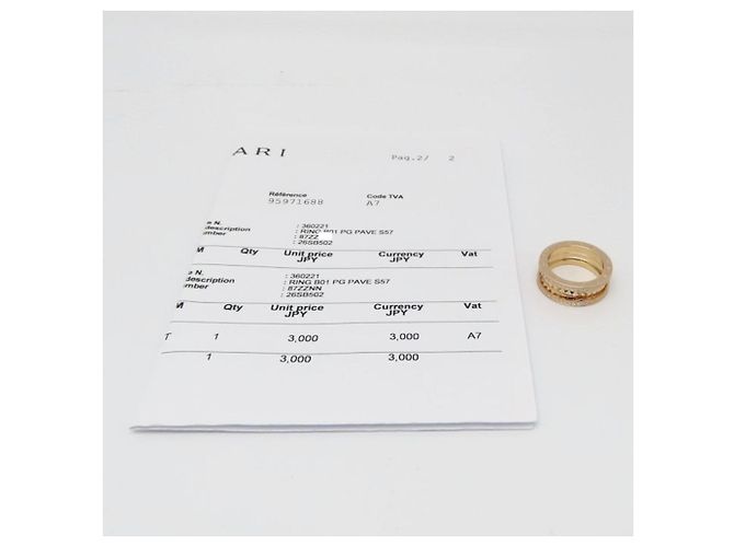 Bulgari Anello Bvlgari B.zero1 Rock in oro rosa 18K - vista 5