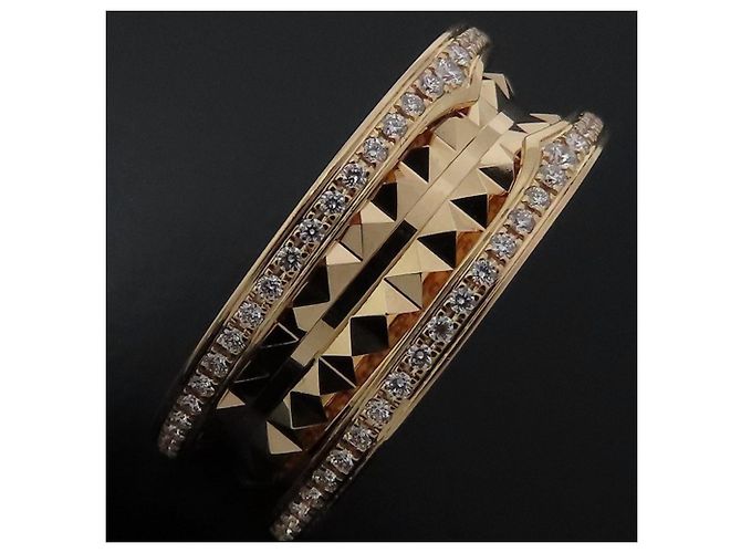 Bulgari Anello Bvlgari B.zero1 Rock in oro rosa 18K - vista 6