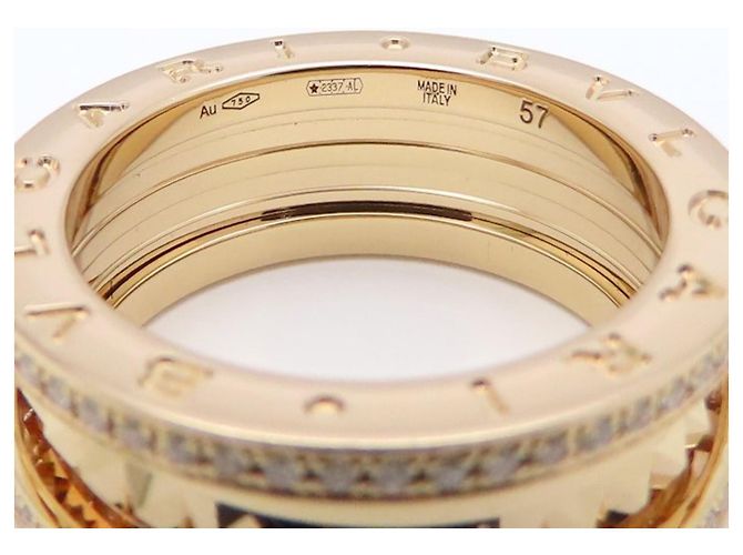 Bulgari Anello Bvlgari B.zero1 Rock in oro rosa 18K - vista 7