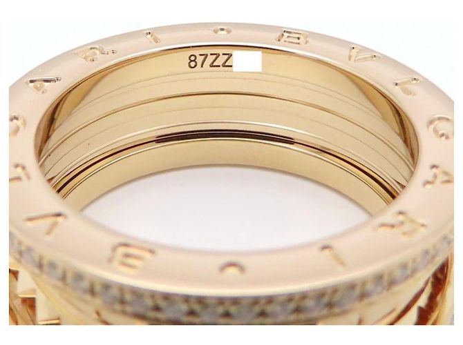 Bulgari Anello Bvlgari B.zero1 Rock in oro rosa 18K - vista 8