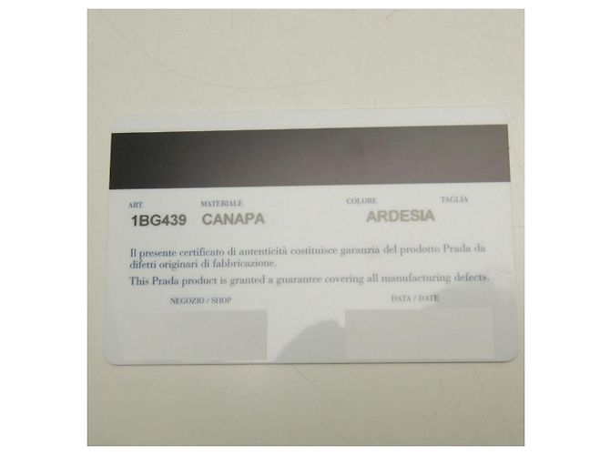 Borsa Tote Prada Canapa 1BG439 Grigio - vista 20