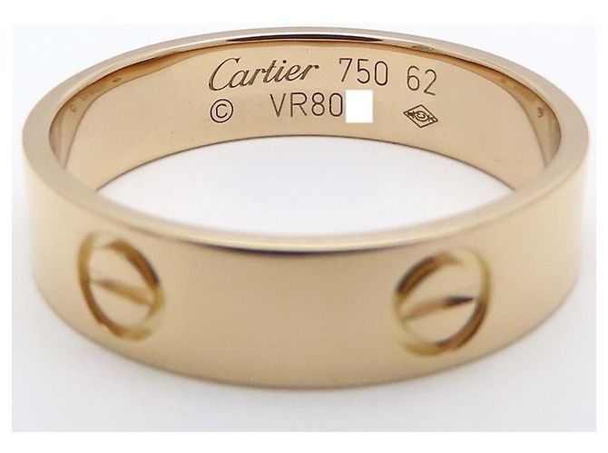 Anello Love Band in oro rosa 18K Cartier - vista 5