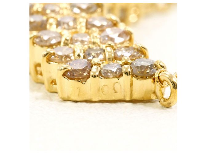 Autre Marque Collana in oro giallo 18K con diamante marrone D'oro - vista 4