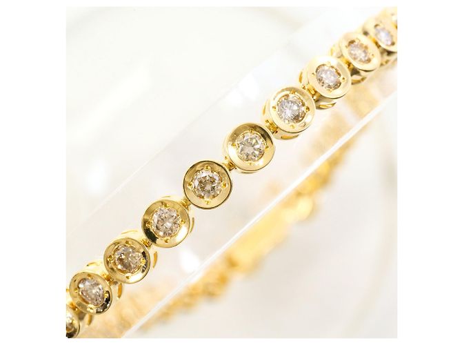 Autre Marque Bracciale con charm in oro giallo 18K con diamanti D'oro - vista 2