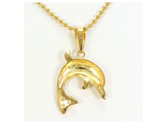 Autre Marque Collana in oro giallo 18K con diamante D'oro - vista 3