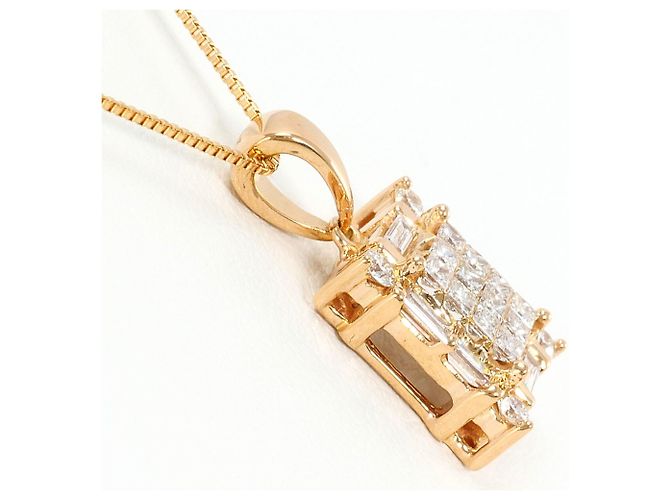 Autre Marque Collana in oro rosa 18K con diamante D'oro - vista 2