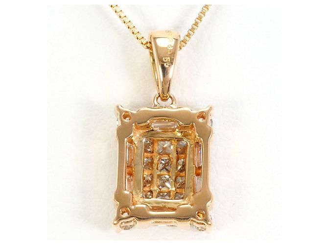 Autre Marque Collana in oro rosa 18K con diamante D'oro - vista 3
