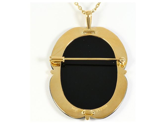 Autre Marque Collana in oro giallo 18K con diamante e onice D'oro - vista 3