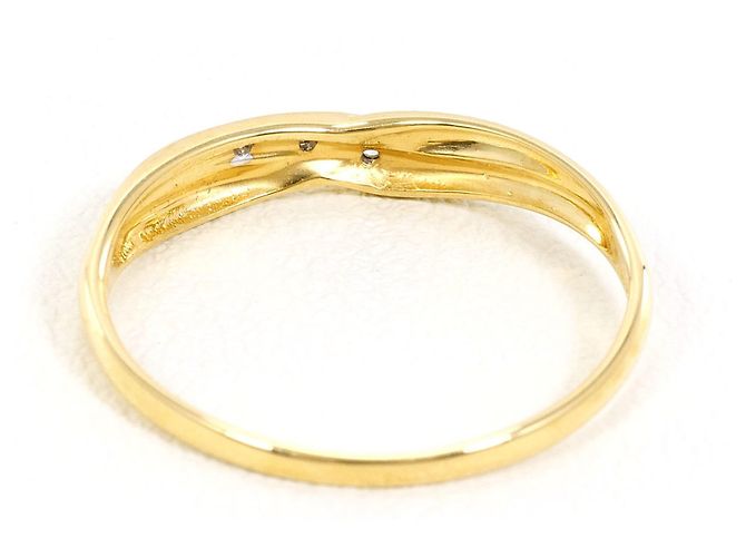 Autre Marque 18K Gelbgold-Ring mit Diamant Golden - Ansicht 3