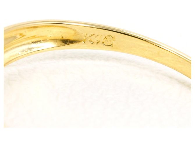 Autre Marque 18K Gelbgold-Ring mit Diamant Golden - Ansicht 4