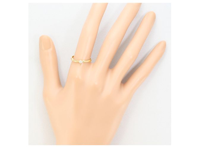 Autre Marque 18K Gelbgold-Ring mit Diamant Golden - Ansicht 6