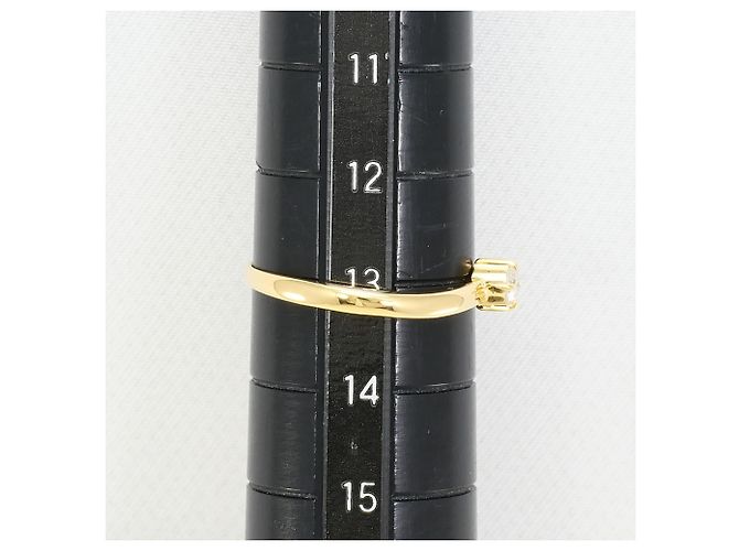 Autre Marque 18K Gelbgold-Ring mit Diamant Golden - Ansicht 7