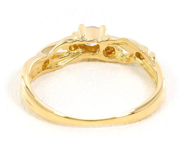 Autre Marque 18K Gelbgold-Ring mit Diamanten Golden - Ansicht 3
