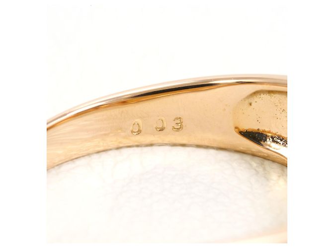 Autre Marque 18K Roségold-Ring mit Diamant Golden - Ansicht 5