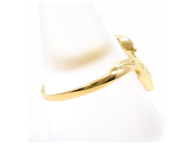 Autre Marque 18K Gelbgold-Ring mit Diamant Golden - Ansicht 2