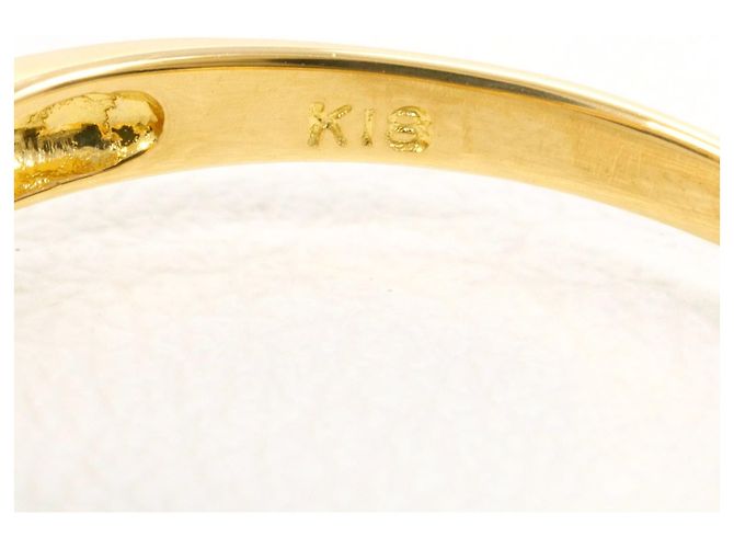 Autre Marque 18K Gelbgold-Ring mit Diamant Golden - Ansicht 5