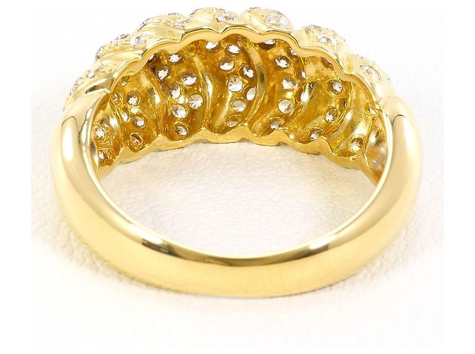 Autre Marque 18K Gelbgold-Ring mit Zirkonia Golden - Ansicht 3